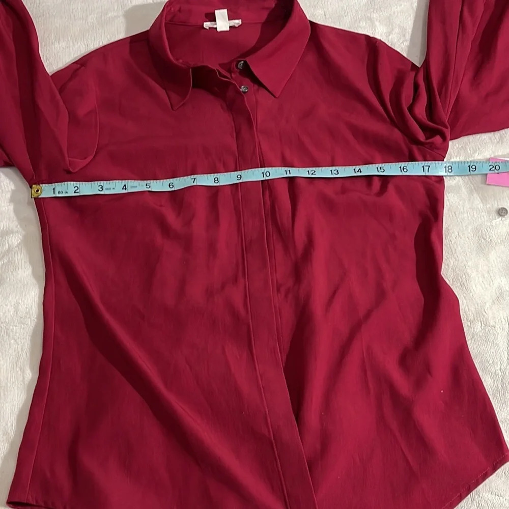 RILEY & RAE Camille Tie-neck Blouse, Created For Macy's In Heritage Red XS - Picture 11 of 12